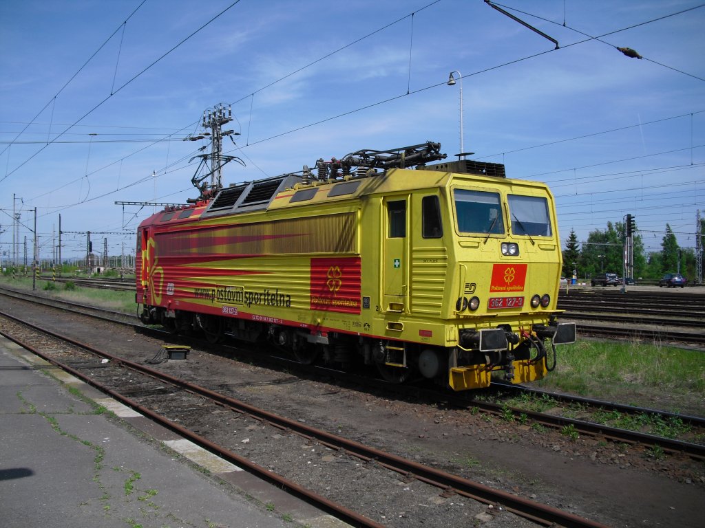 362 127-3 ist am 10.05.11 bei Rangierarbeiten in Cheb zusehen.