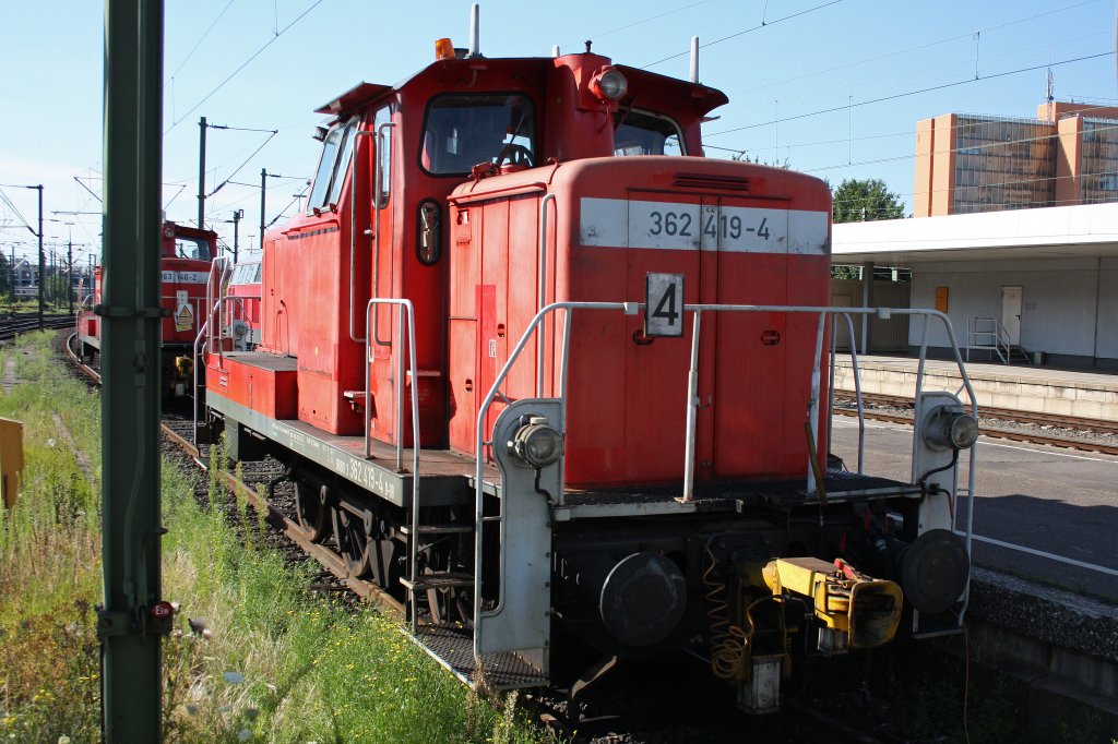 362 419 am 24.7.12 abgestellt in Hannover Hbf.