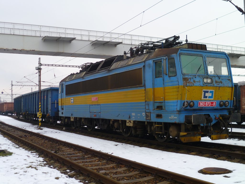 363 073-8 stand am 17.02.13 in Cheb.