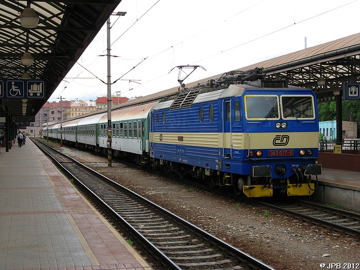 363 077-9 in Praha hlavn ndra (Prag Hauptbahnhof) am 09.06.2008