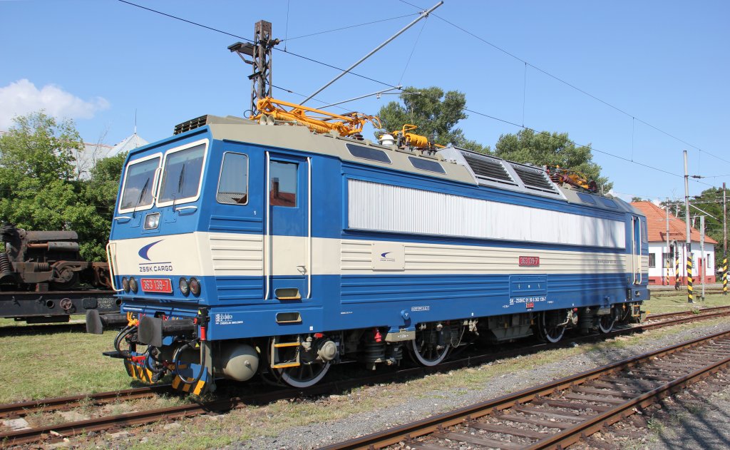 363 139-7 der ZSSKC (Cargo-Eisenbahngesellschaft Slowakei) nach Revision 05/2011; Bahnhofsanlage Bratislava-vchod/Preburg Ostbf., 25.06.2011