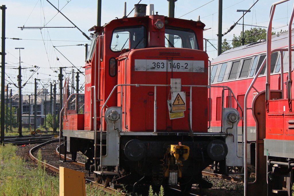 363 142 am 24.7.12 abgestellt in Hannover Hbf.
