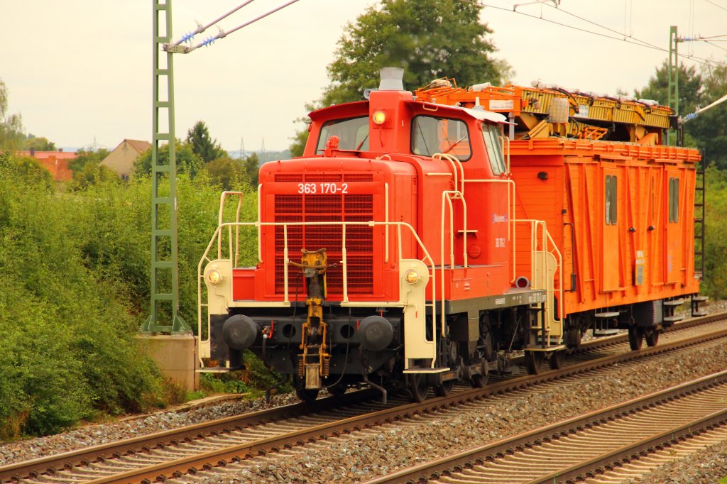 363 170-2 RP Railsystems bei Staffelstein in Richtung Lichtenfels am 19.09.2011. 
