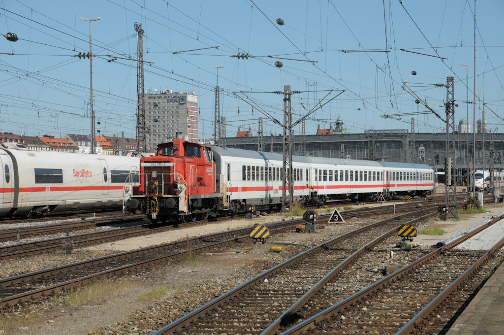 363 711 am 03.09.11 bei Verschubarbeiten in Mnchen Hbf