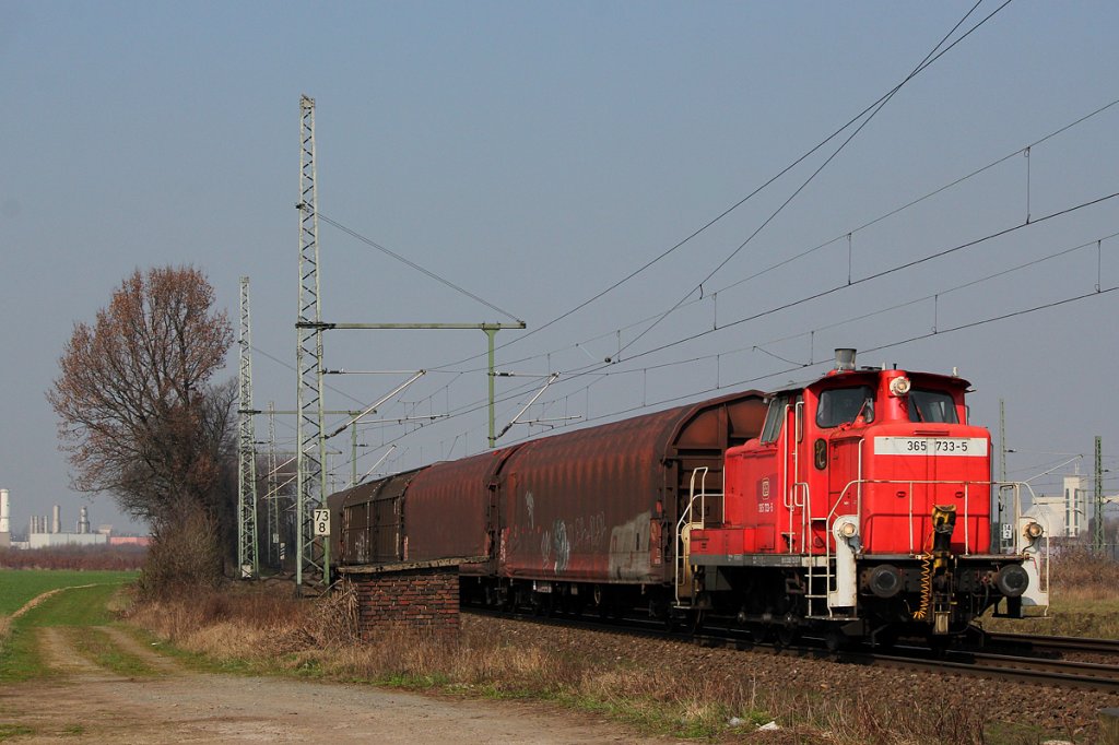 365 733-5 der RSE in Porz Wahn am 21.03.2012
