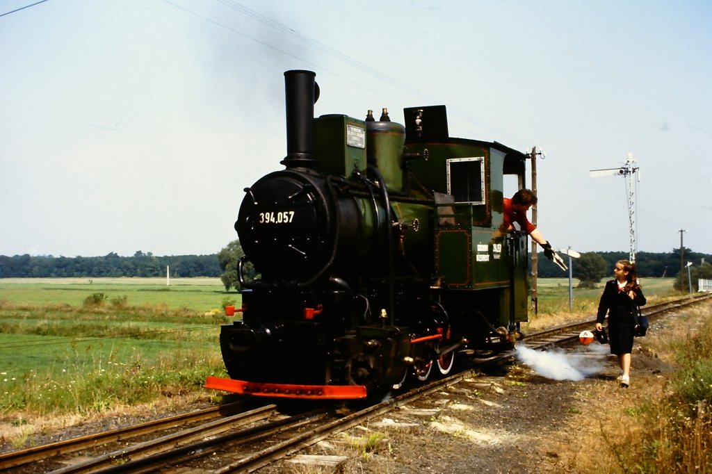 394.057 im Jahre 1988 im Einsatz auf der Nagycenki Istvn  Szchenyi Mzeumvast Fertboz-Bartsg-Kastly.