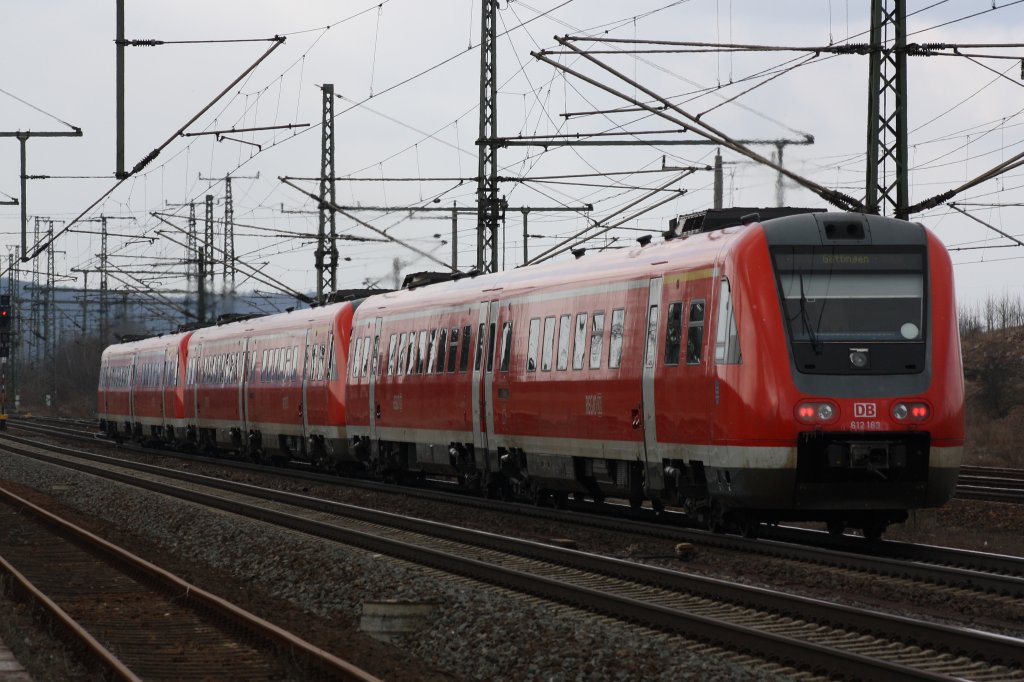 3x BR 612 nach G�ttingen verlassen Neuditendorf.April 2010