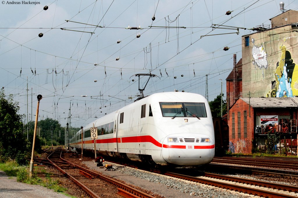 401 074-1 als ICE 79 (Hamburg-Altona-Zrich HB) in Verden (Aller) 18.8.10