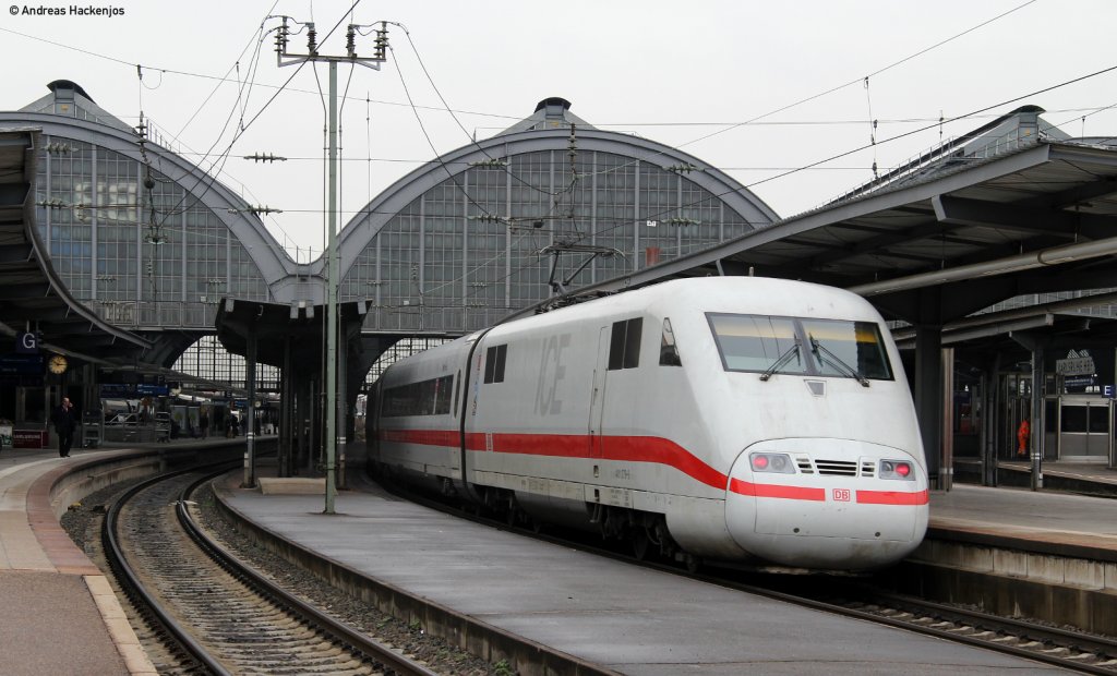 401 079-9 als ICE 72 (Z�rich HB-Hamburg Altona)in Karlsruhe 24.2.11