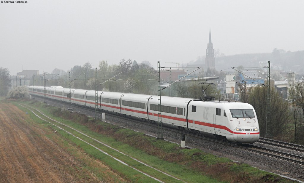 401 086-4 als ICE 375 (Berlin Ostbahnhof-Interlaken Ost) bei Teningen 5.4.12