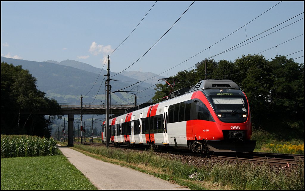 4024 135 ist als RB 5112 (R1) nach Rosenheim unterwegs. (07.08.2009)