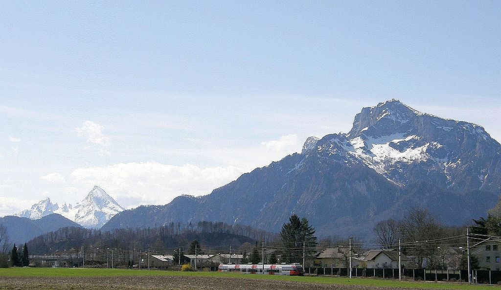4024 als S3 zwischen Salzburg Sd und Salzburg Aigen. 
 30.3.10