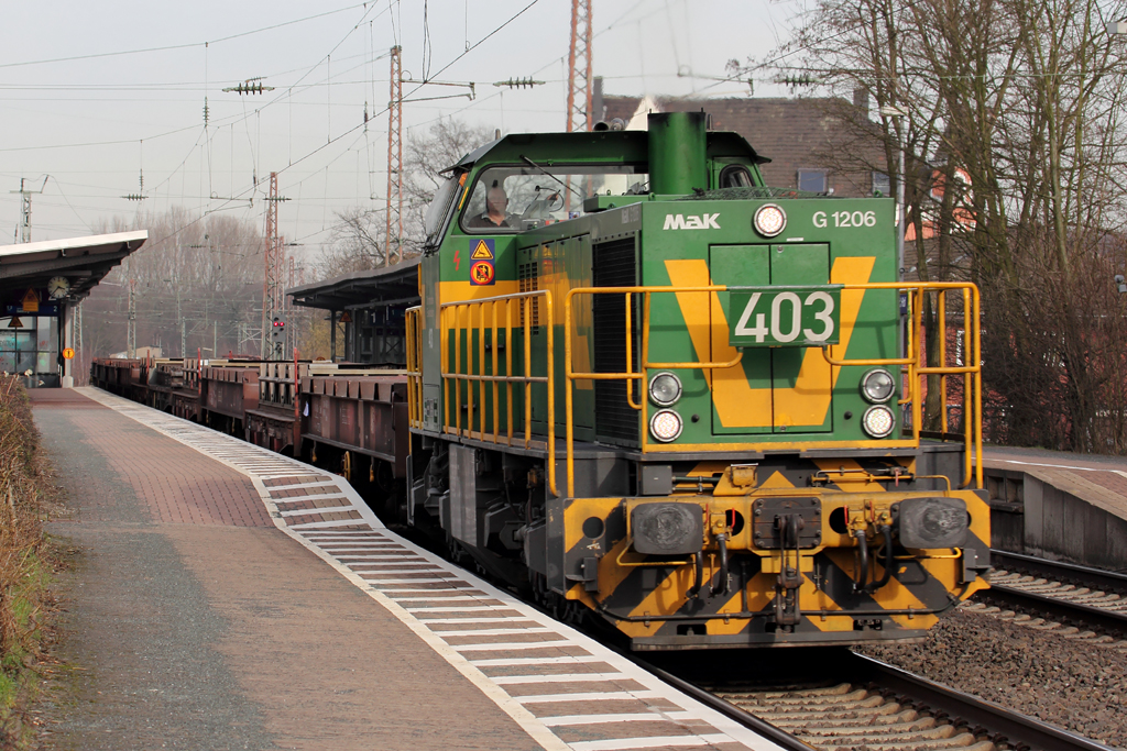 403 der Dortmunder Eisenbahn in Castrop-Rauxel 6.3.2013