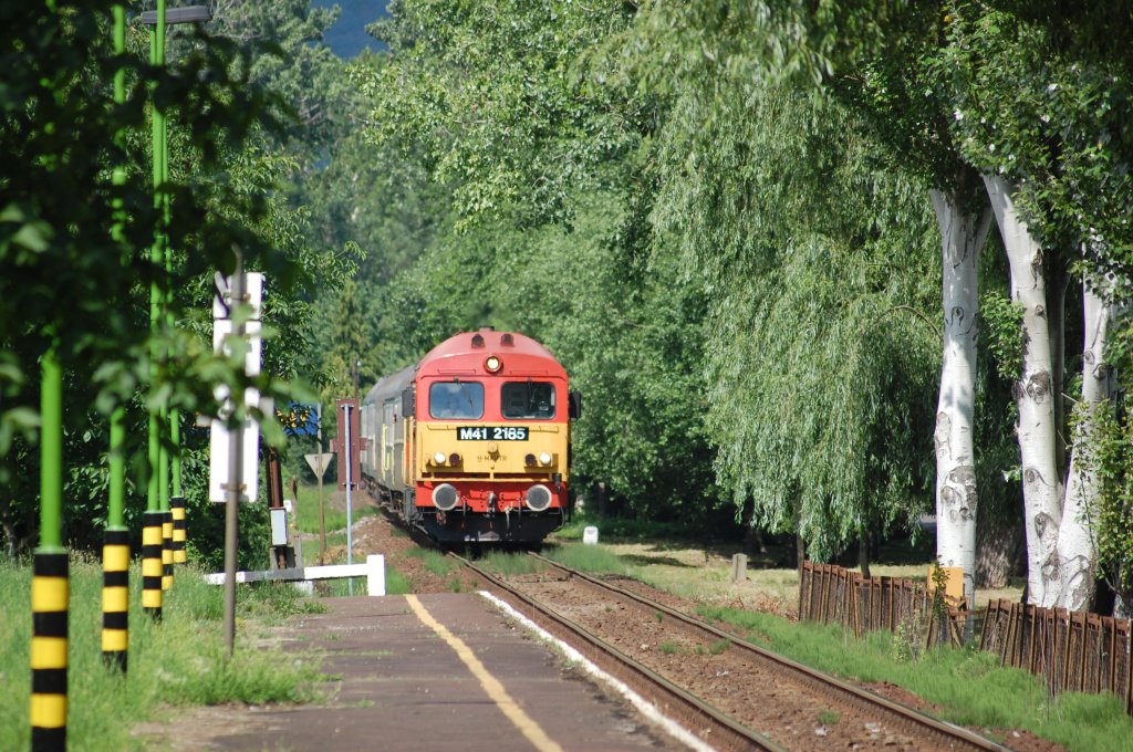 41 2185 kurz vor dem Bahnhof Badascony, 19.06.2010