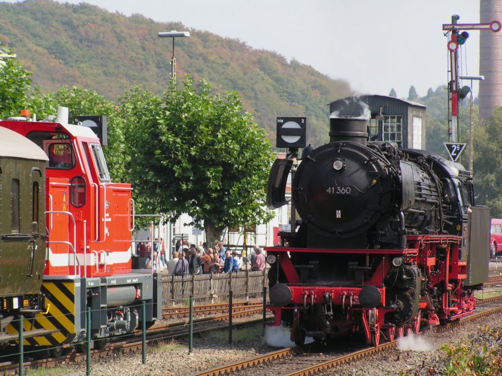 41 360 am Museumstag 18.09.2009
unter Dampf in Bochum Dahlhausen