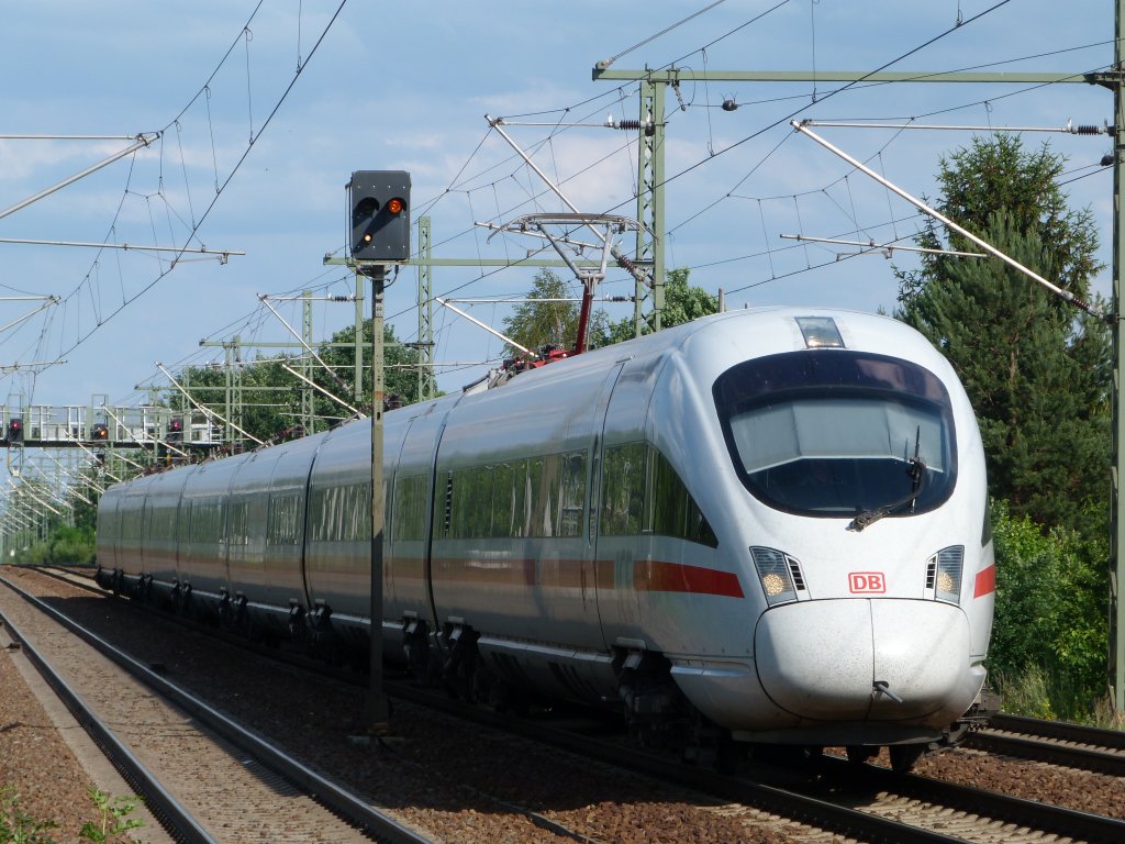 415er ICE T durchfhrt Dresden Strehlen in Richtung DResden Hbf am 23.6.12.