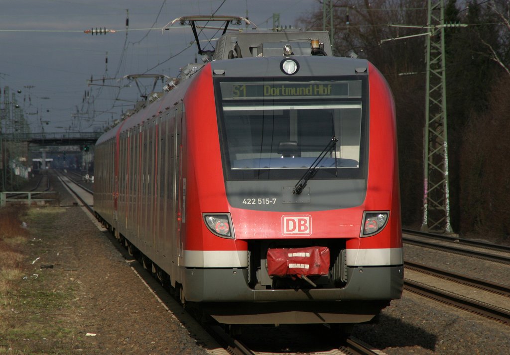 422 515 Fhrt am 16.1.11 aus Dsseldorf-Angermund aus