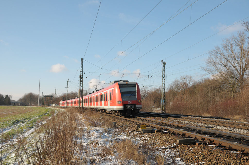 423 061 & Co am 27.11.10 auf der S2 nach Markt Schwaben in Riem
