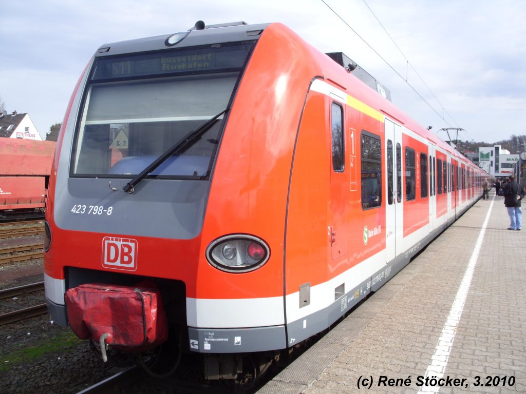 423 798-8 an Bergisch Gladbach S am 30.3.2010