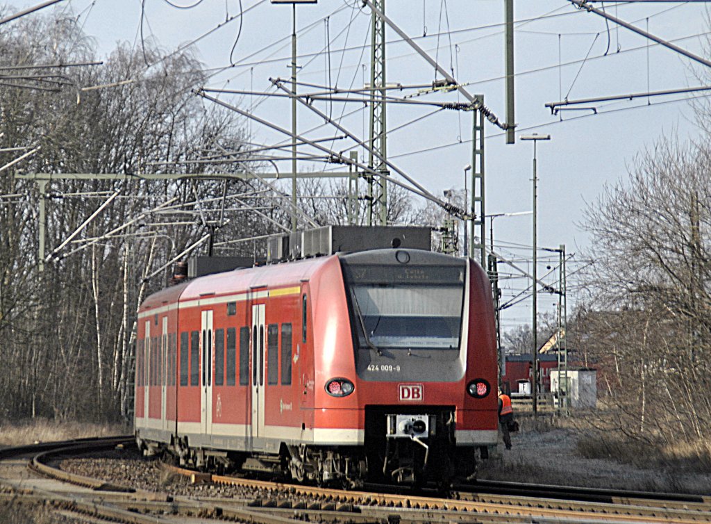 424 009-9 als S7 von Lehrte nach Celle am 22.02.2012.