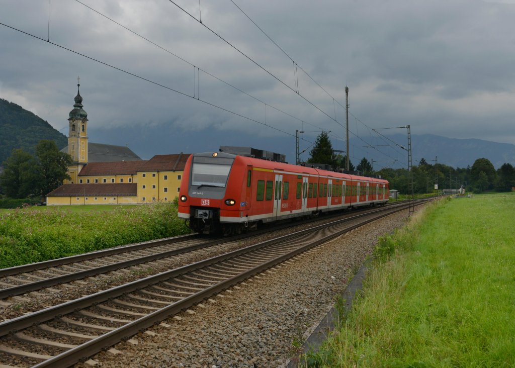 425 149 nach Rosenheim am 04.08.2012 unterwegs bei Niederaudorf.