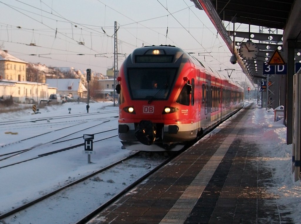 429 026 kam am 04.Dezember 2010 von Sassnitz nach Rostock und fuhr nach 6 Minuten Aufenthalt wieder zurck nach Sassnitz. 