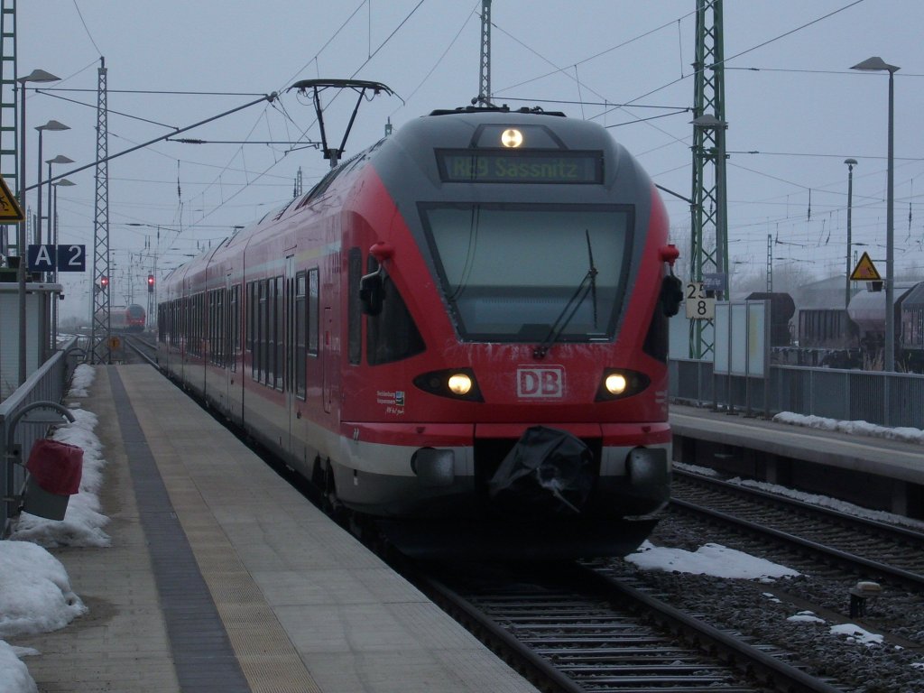 429 027 kam am Morgen,vom 04.Mrz 2010,aus Rostock und fuhr nach dem Halt in Bergen/Rgen weiter nach Sassnitz.