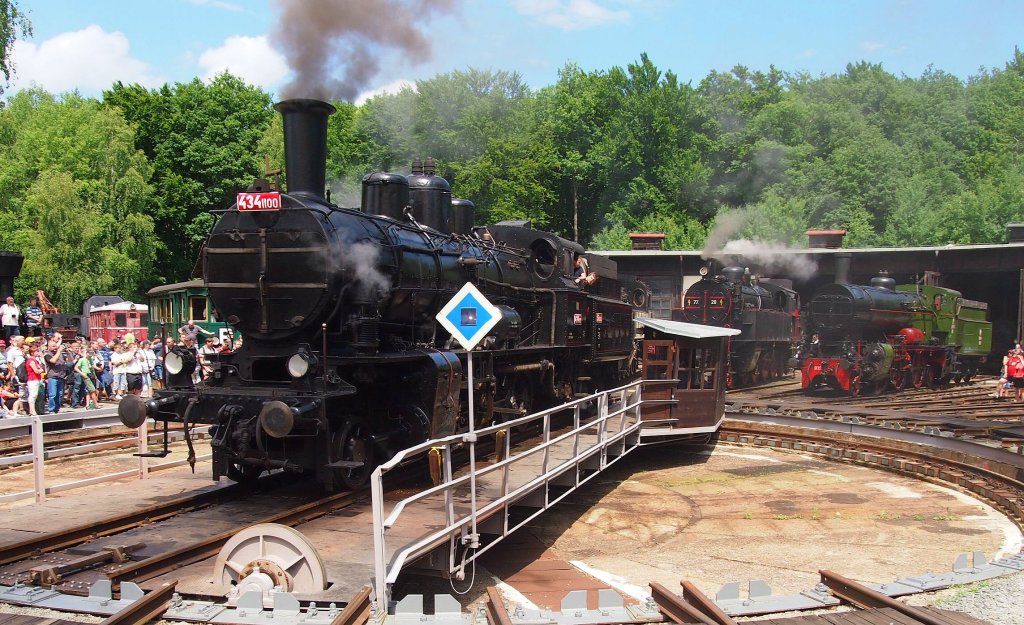 434.1100 im International K.u.K. Dampfloktreffen in Luzna u Rakovnika am 22.06 2013.