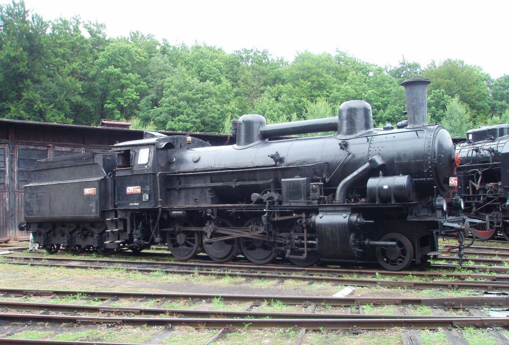 434.2298 (Baujahr: 1914  Lokomotivfabrik Wiener)in Eisenbahnmuseum Lun u Rakovnka am 18.7. 2910.