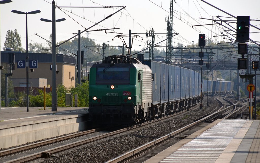 437023 zog am 03.10.11 die Blaue Wand durch Bitterfeld Richtung Wittenberg.