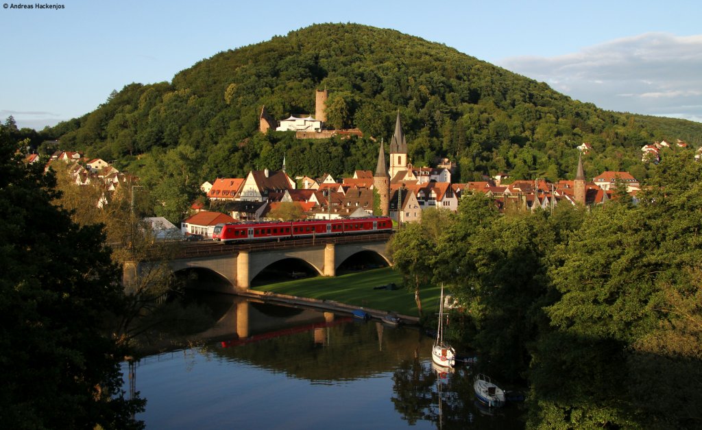 440 3** als RB 58075 (Schlchtern-Wrzburg Hbf) in Gemnden 23.611