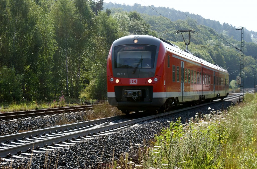 440 311-9 mit RB in Vollmerz,Schlchtern am 01.08.2011