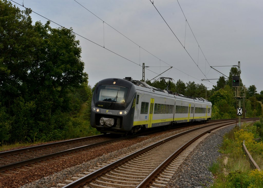 440 408 als Ag nach Neumarkt (Oberpfalz) am 23.08.2012 bei der Einfahrt in Laaber.