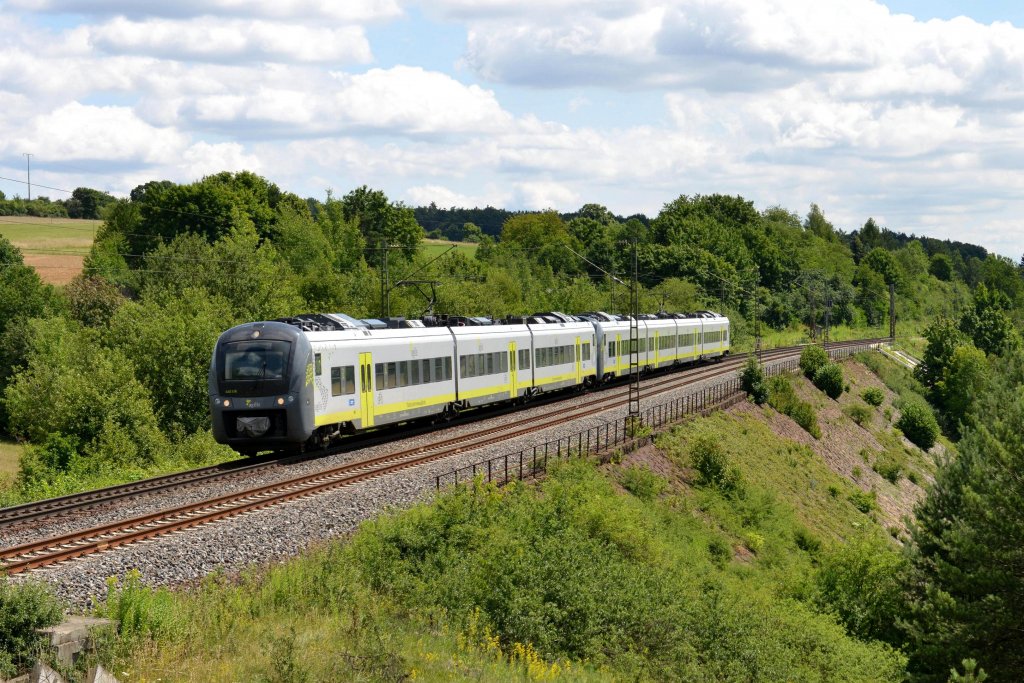 440 416 + 440 xxx nach Neumarkt (Oberpfalz) am 09.07.2012 unterwegs bei Laaber.
