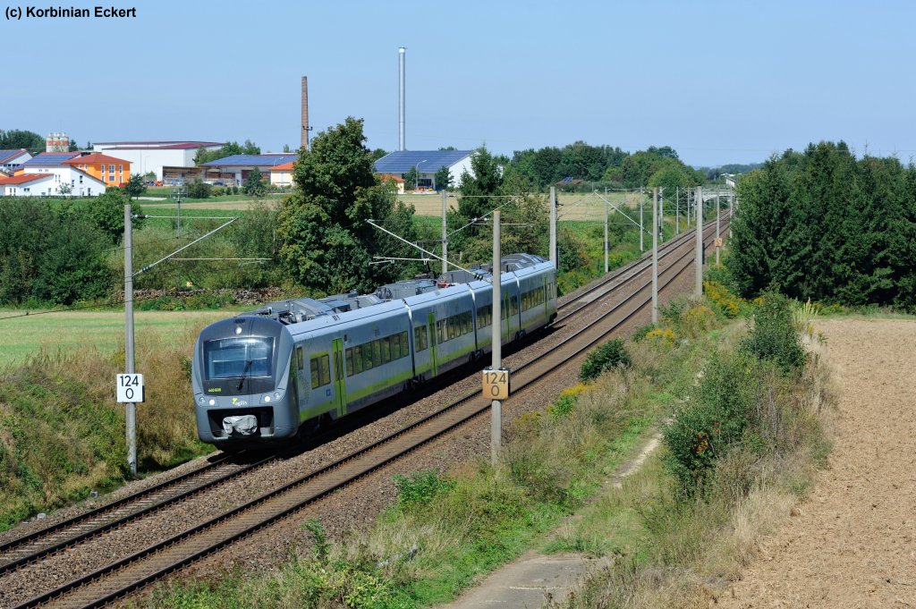 440 608 mit Ag 84315 von Donauwrth nach Eggmhle bei Kfering, 29.08.2012