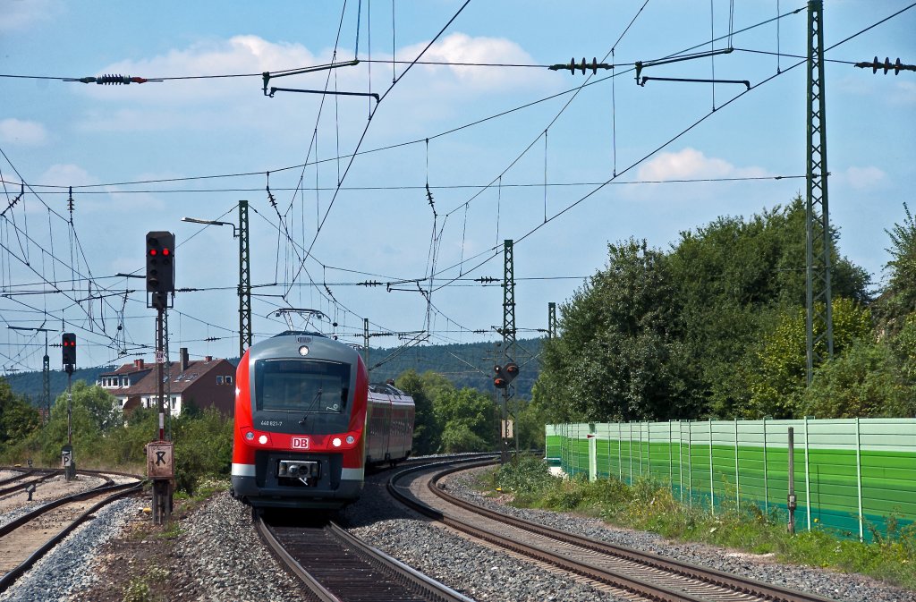 440 621 als RB von Neustadt nach Nrnberg Hbf am 07.08.2010 beim Bahnbilder-Treffen im Raum Nrnberg.