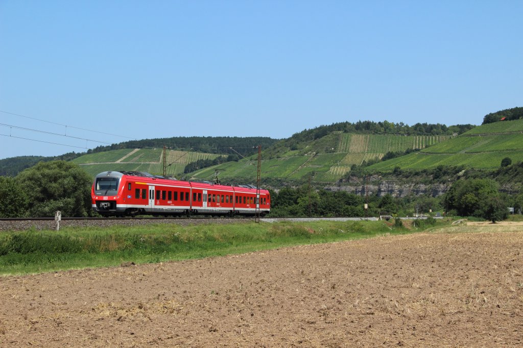 440 819-1 als Regionalbahn nach Wrzburg Hbf in Himmelstadt am 24.07.2012