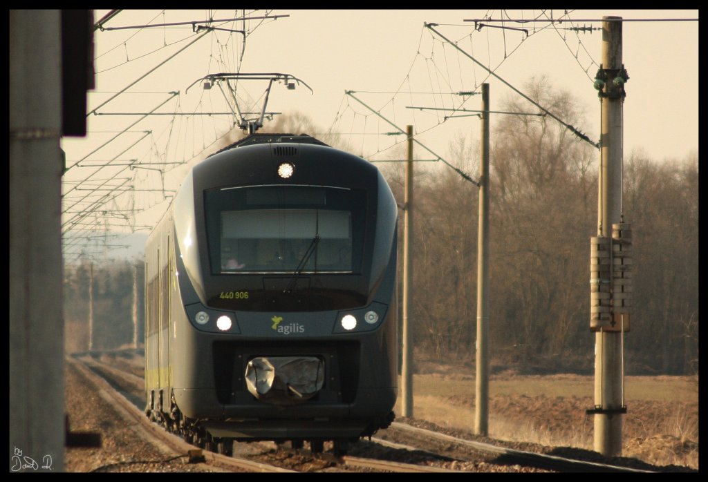 440 906 als ag von Ingolstadt nach Landshut. (08.03.2011, Kfering)