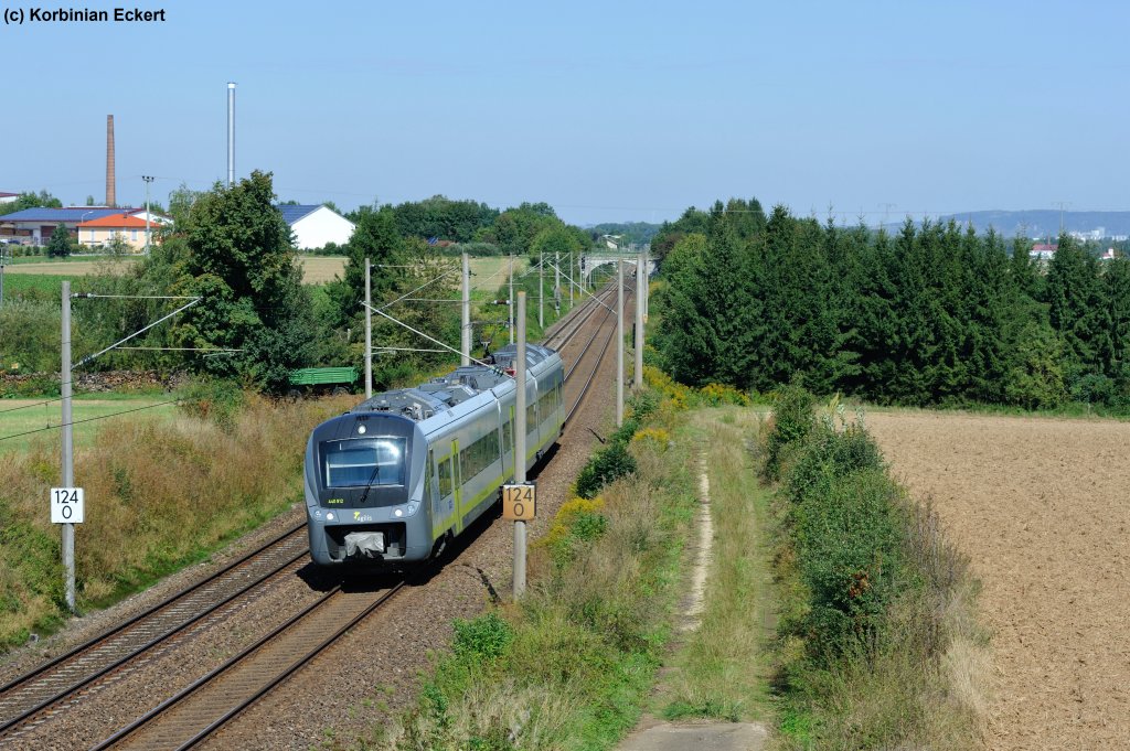 440 912 als Ag 84316 von Neufahrn (Niederbay) nach Ingolstadt Hbf bei der Einfahrt in K�fering