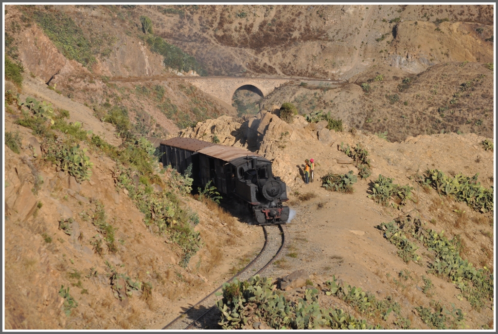 440.008 mit Gterzug zwischen Arbaroba und Shegerini. (30.01.2012)