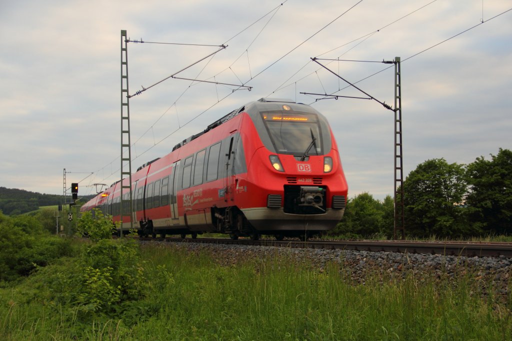 442 309 DB bei Horb am 04.06.2013.