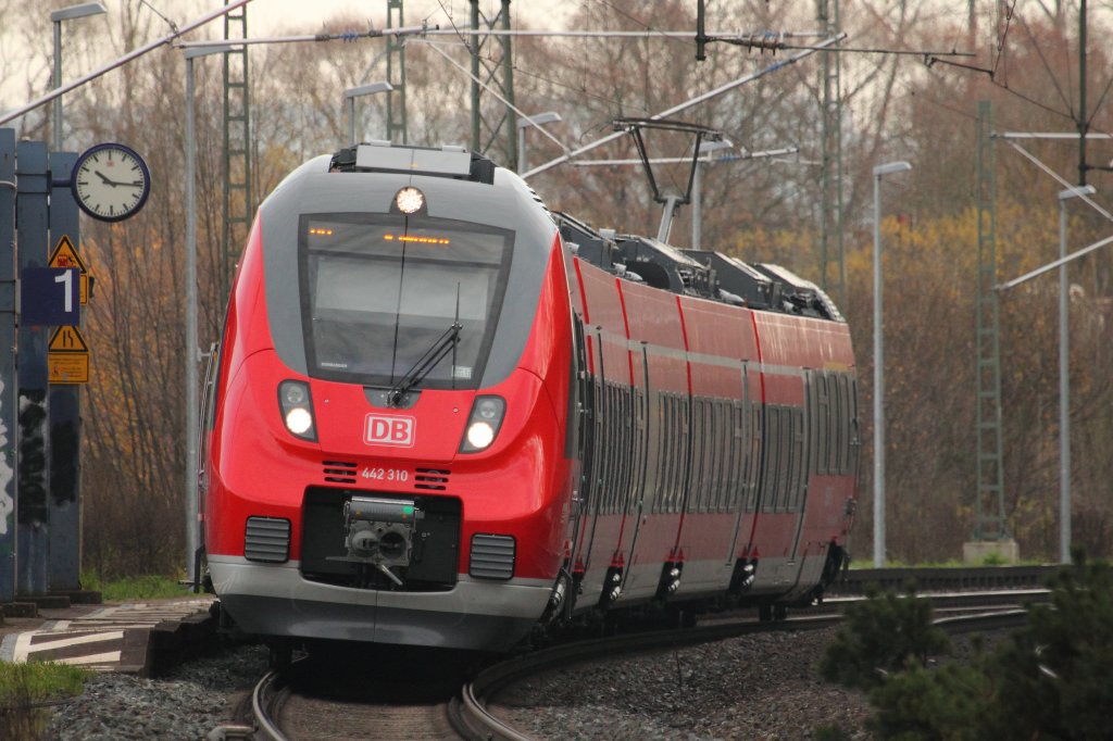 442 310 DB im HP Michelau am 25.11.2012.