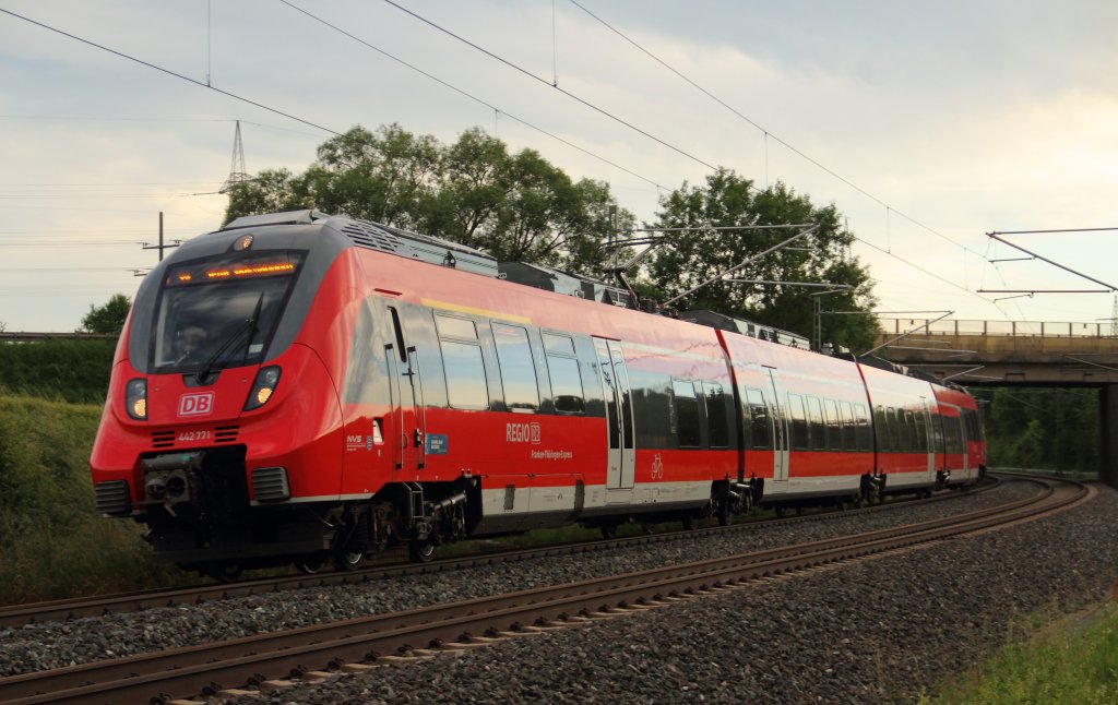 442 771 DB bei Redwitz am 14.06.2013.
