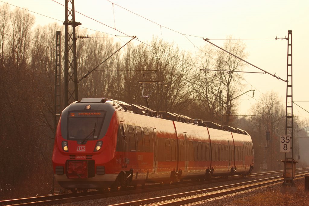 442 775 DB in Michelau am 23.03.2013.