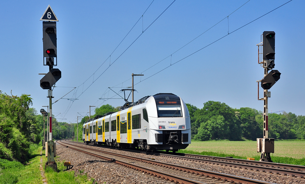  460 008-6, Transregio, Richtung Kln, kurz vor Bf Brhl - 23.05.2010
