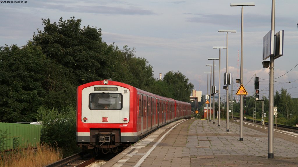 470 056-1 und 001-7 als S21 nach Sternschanze in HH Rothenburgsort 5.8.12