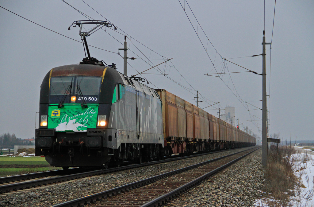 470 503  Liszt  mit Innofreight GAG am 18.02.13 kurz nach Ober-Eggendorf.
