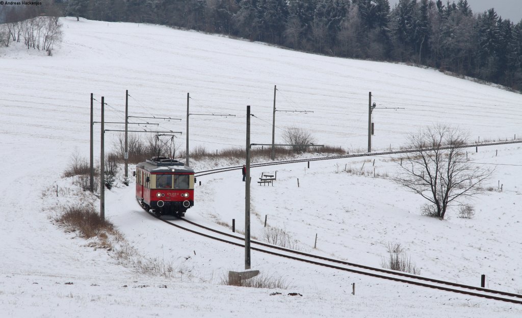 479 203-2 als RB 29929 (Cursdorf -Lichtenhain(a d Bergbahn)) bei Lichtenhain 14.1.13