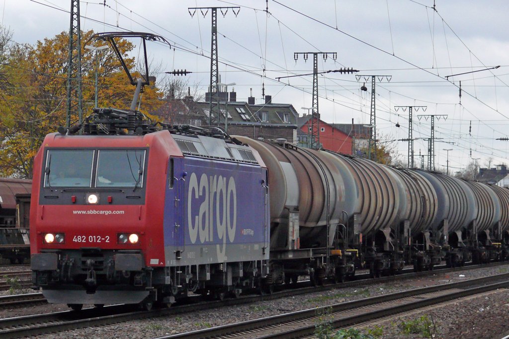 482 012-2 der SBB Cargo in Kln-West 5.11.2009