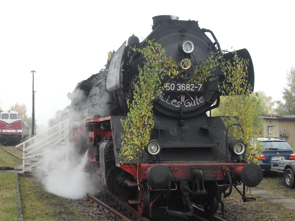 50 3682-7 fuhr an ihren 70 Geburtstag (24.10.2009) in Salzwedel.